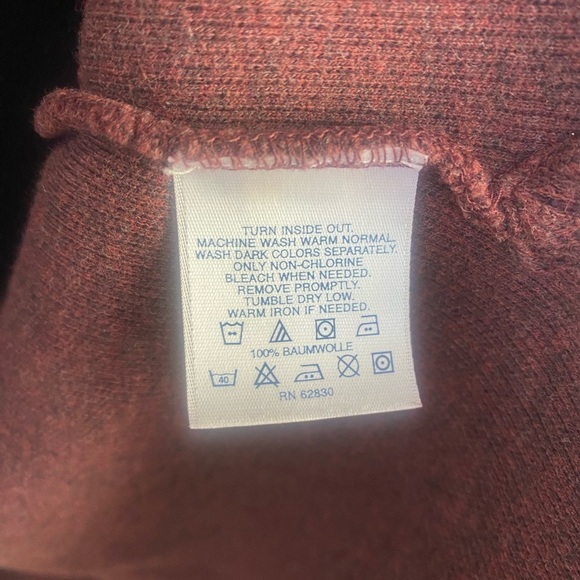 Lands End Men's Rib Quarter Zip Sweater‎ XL elbow patches - Picture 8 of 9